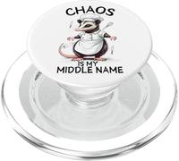 Chaos est Mon deuxième prénom - Funny Possum PopSockets PopGrip pour MagSafe