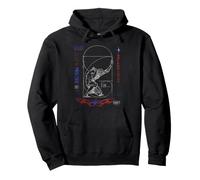 Chaos Fait Partie du Plan Vitruvian Man Y2K Streetwear Sweat à Capuche