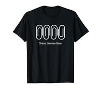 Chaos German Style - Parodie de l'Allemagne T-Shirt Graphique avec Valeur, Homme, Noir, XL