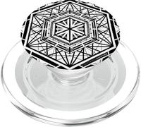 Chaos Hexagonal à géométrie sacrée PopSockets PopGrip pour MagSafe