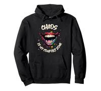 Chaos Is My Comfort Zone (déclaration bizarre et graphique de clown) Sweat à Capuche