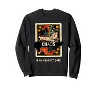 Chaos Is My Zomfort Zone (citation effrayante et graphique Joker) Sweatshirt