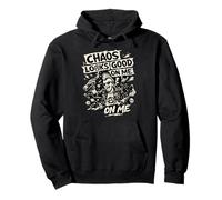 Chaos Looks Good on Me Punk Rock Festival Rebel Statement Sweat à Capuche