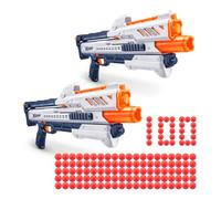Chaos Orbit Blaster (Lot de 2 + 100 fléchettes) par ZURU, X-Shot White Dart Ball Blaster, Toy Blaster, Easy Reload, Rapid Fire Power, Quick Fast Reload, Jouets pour Enfants, garçons, Adolescents,