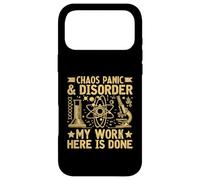 Chaos Panic and Disorder My Work Here is Done Physicien Coque pour iPhone 17 Pro Max