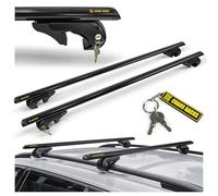 Chaos Racks | Barres de Toit Transversales Universelles pour Rails Ouverts | Transportez en Toute Sécurité Coffre de Toit, Porte-vélos, échelle | Construction Légère et Robuste en Aluminium | 135 cm