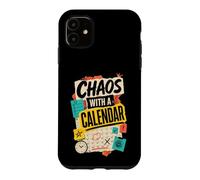 Chaos with A Calendar Humour Agenda Coque pour iPhone 11