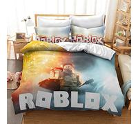 CHAOSE Ensemble De Housse De Couette King Bedding - Game Ensemble De Couette en Microfibre 3 Pièces Housse De Couette Et 2 Taies d'oreiller (Modèle 05,140x200cm(1.2MBed))