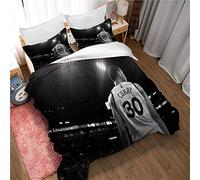 CHAOSE-FRB 2/3 Pièces Basketball Stephen Curry Housse De Couette avec Ensemble De Literie à Glissière Microfibre Polyester, 200 Fils (Style 05,140x200cm(1.2MBed))