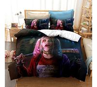 CHAOSE-FRB Housse De Couette Ensemble De Housse De Couette pour Lit Simple Et Literie Anti-Rides Harley Quinn Cove (Modèle 06,220x240cm(1.8M/2MBed))
