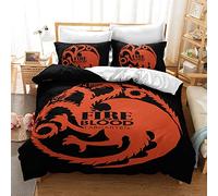 CHAOSE Game of Thrones Ensemble De Literie Famille Pour Enfants Dessin Animé Imprimé Couverture Lit Simple Housse Couette King Size Vêtements (Modèle 07,220x240cm(1.8M/2MBed))