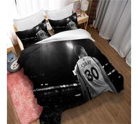 Chaose-Ukb Parure De Lit 2/3 Pieces Avec Housse De Couette Et Fermeture Éclair Motif Basket-Ball Stephen Curry, Microfibre Polyester, 200 Fils Au Pouce Carré