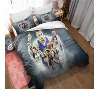 Chaose-Ukb Parure De Lit 3 Pieces, 100 % Microfibre, Motif Basket-Ball Stephen Curry, Housse De Couette Douce Et Taie D'oreiller, 2 Pieces