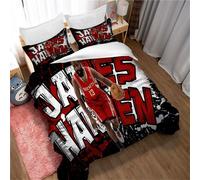 Chaose-Ukb Parure De Lit Avec Housse De Couette Et Couette, Motif Basket-Ball James Harden, Taille Simple Et Double - Linge De Lit Pour Chambre