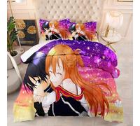 CHAOSEE Couette sans Housse - Collection Printemps Été - Literie De Luxe - Hypoallergénique - Lavable en Machine - Sword Art Online (SAO 06,Roi 220cmx240cm)