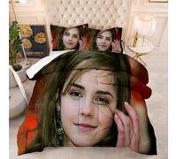 CHAOSEE Parure De Lit - Taille Double - Ultra Douce - Alternative Au Duvet d'oie - Emma Watson - 13,5 TOG - Chaleur Toutes Saisons - Couette (Emma 05,Double 200cmx200cm)