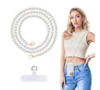 CHAOTEMAI 2 Pièces Cordon Telephone Portable Tour de Cou Telephone Antivol Bijoux Longe Compatibles avec Plupart des Smartphones pour et Poignet Laniere Porte Clés Patch Collier Telephone Portable