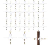 CHAOTEMAI Cheville 100 Pièces 50mm Chevilles Cheville Brique Creuse Chevilles pour Plaques de Plâtre Chevilles Auto Perceuses Chevilles pour Cloison Sèche Montage Facile dans (Type d'avion)