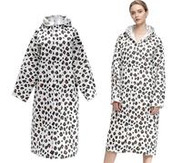 CHAOTEMAI Impermeable Femme Capuche Imprimé Léopard Veste de Pluie Femme Capuche Ajustable Ciré Imperméable Respirant et Léger pour Trajets Domicile-Travail Vélo Camping Randonnée Voyages