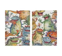 Chaotic Étui de protection pour passeport Motif monstres colorés 20,3 x 13,8 cm, Style :, 20.3x13.8cm