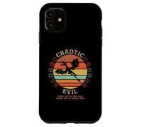 Chaotic Evil Where The XP Comes Vintage D20 Dragon RPG Gamer Coque pour iPhone 11