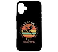 Chaotic Evil Where The XP Comes Vintage D20 Dragon RPG Gamer Coque pour iPhone 16 Plus