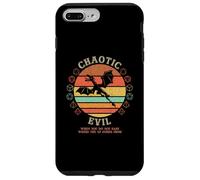Chaotic Evil Where The XP Comes Vintage D20 Dragon RPG Gamer Coque pour iPhone 7 Plus/8 Plus