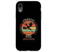 Chaotic Evil Where The XP Comes Vintage D20 Dragon RPG Gamer Coque pour iPhone XR