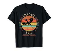 Chaotic Evil Where The XP Comes Vintage D20 Dragon RPG Gamer T-Shirt