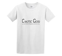 Chaotic Good Kill Everyone Alignment RPG Fan Men T-Shirt White Unisex Tops Casual Tee XXL