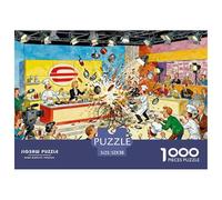 Chaotic Television Studio Puzzle en Bois Imperméable Puzzles De 1000 Pièces pour Adultes Cadeaux Défi Et Casse-tête Jeux De Stimulants