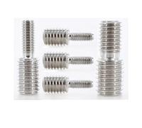 CHAOUYYZ 1/2/5Pcs Ss 304 Reducing Transfer Screws Screws Double-Ended Headless Screw Converter Bolt Camera Adapter M4 M5 M6 M8 M10 M12 M16 Full Thread/5Pcs M6*15-M10*15