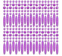 CHAOUYYZ 100/200 Cm Bead Curtain En Cristal Acrylique Plastique Mode, Rideau de Décoration Intérieure Pour Salon, Cloisonnement de Porte, 1 Pièce/Purple/27 Sts 200Cm