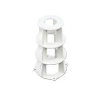 CHAOUYYZ 2 À 20 Pièces Contrôleur D'Épaisseur de Dalle de Sol En Pvc Blanc de 8 À 15 Cm, Contrôleur D'Épaisseur de Dalle de Béton, Contrôle de Hauteur de Tuyau En Plastique/8Cm/20Pcs