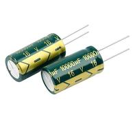 CHAOUYYZ Condensateur Électrolytique En Alumihaute Fréquence, Faible Esr, 16 V, 100 µf, 220 µf, 470 µf, 680 µf, 1 000 µf, 1 500 µf 2200 µf, 3300 µf, 10000 µf, 10 À 100 Unités/16V1500Uf-100Pcs