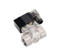 CHAOUYYZ Électrovanne Normalement Fermée 1/2", En Acier Inoxydable Dn15, Électrovanne Étanche Avec Indicateur Led, 24 V, 12 V, 220 V, 110 V/Bsp_240Vac_Nbr-Seal/1/2"