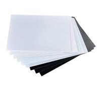 CHAOUYYZ Foglio in Pvc, Foglio Di Plastica Abs 10X20 Cm, 20X30 Cm, 30X50 Cm, 1/1,5/2 Mm, Materiali per Modellismo Fai da Te, Kit Di Modellismo in Plastica per Costruire/200 * 300 * 1.5Mm White