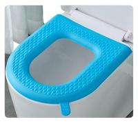 CHAOUYYZ Housse de Siège de Toilette Réutilisable En Siliclavable, Avec Poignée Et Poignée. Accessoires de Salle Den./Blue