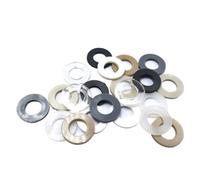 CHAOUYYZ Kit de Rondelles Plates En Plastique M3-M10, Fixations En Pa66 Pc Pp Peek Pvdf Pps Pvc, F017-F023/M3-M10 Kit/Pa66 Kit -T0412