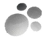 CHAOUYYZ Lot de 5 Spots Led À Éclairage Doux, Cache Rond En Nid D'Abeille Noir, Grilleéblouissement, Aluminium/92Mm