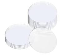 CHAOUYYZ Signe Rond de Disque de Feuille D'Acrylique de Cercle Clair de 1/2Mm 50Pcs Pour Marqueur de Jalon, Projet de Bricolage, Carte de Nom, Gravure, Peinture/3.5Inch 1Mm/50Pcs