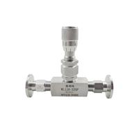CHAOUYYZ Vanne À Pointeau Sous Vide Kf16, Kf25, Kf40, Kf50, Micro-Doseuse, Régulateur de Débit, Pour Eau, Gaz, Huile, Acier Inoxydable 304/Kf40