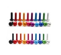 CHAOUYYZ Vis Allen Rondes M3-M6 En Aluminium, 10 Pièces, Colorées/Red/M3*8