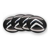CHAOWEIFB Autocollants Cache Moyeu Voiture pour Citroen C1 C2 C3 C3-XR, Enjoliveur Centre Roue Couvercle de Moyeu Badge Autocollants Tuning Accessoires Lot de 4,50mm