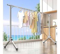 Chaoyilian SéChoir à Linge,Poteau Etendoir Linge,Etendoir A Linge Pliable Exterieur,Grande Capacité Sechoir A Linge Balcon,Etendage Exterieur,Etendoir Drap Extensible,Pliant,pour ExtéRieur