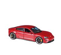 CHAOYINGS pour Porsche Taycan Turbo S Modèle De Voiture en Alliage, Décoration, Cadeau, Modèle Moulé sous Pression 1:24(Red)