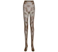 Chaoyinn Basques Motifs Réseau Poisson Pour Femmes Basques En Réseau Poisson Élastiques Tricotées Brun Taille unique