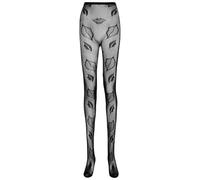 Chaoyinn Basques Motifs Réseau Poisson Pour Femmes Basques En Réseau Poisson Élastiques Tricotées Noir Taille unique