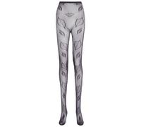 Chaoyinn Basques Motifs Réseau Poisson Pour Femmes Basques En Réseau Poisson Élastiques Tricotées Violet Taille unique