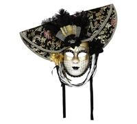 Chaoyinn Fausse Plume Masque Masque De Carnaval De Venise Coiffure De Carnaval Accessoire De Cosplay De Show Girl